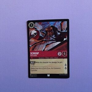 Disney Red and Black Trading Cards Set